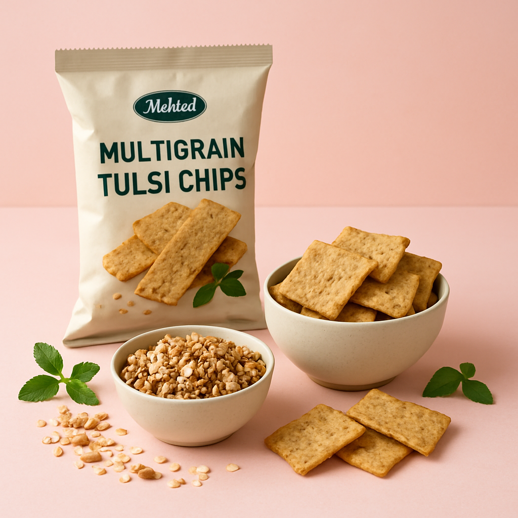 Mehlal Multigran Tulsi Chips - Pinky Gruh Udhyog