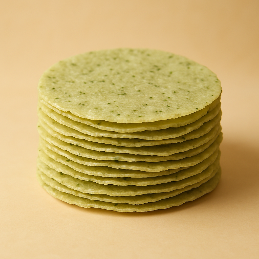 Greeen Chilli Rice Papad - Pinky Gruh Udhyog