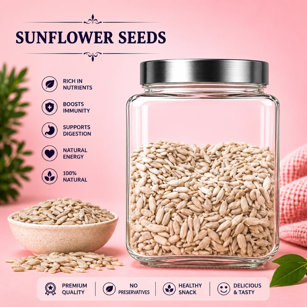 Sunflower Seeds Plain 200GM product image