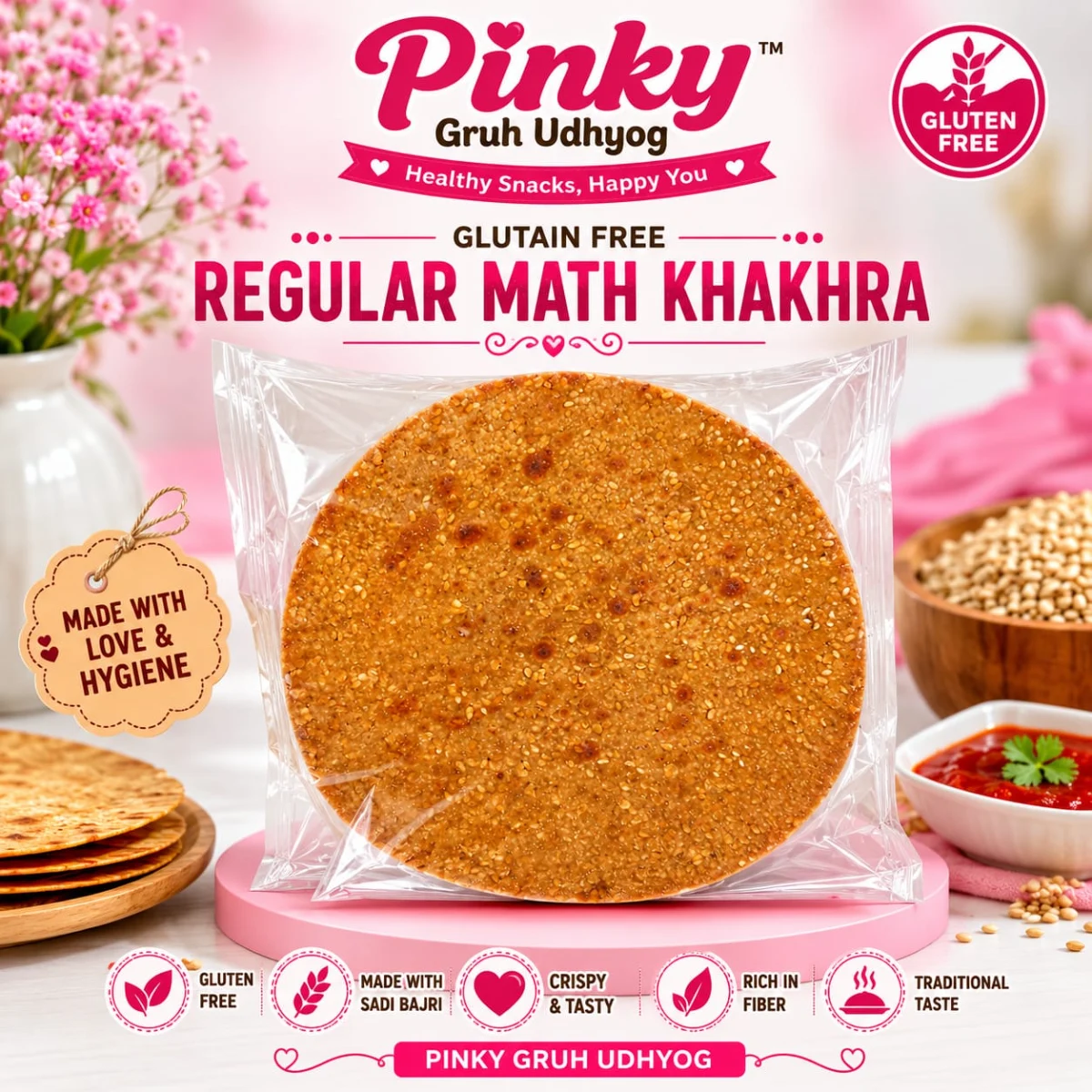 GLUTAIN FREE MATH KHAKHRA