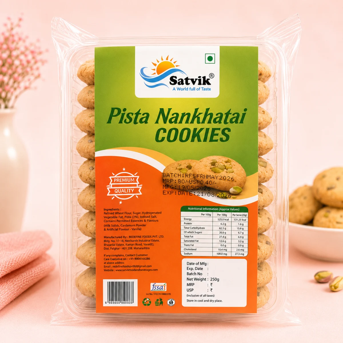 SATVIK PISTA NANKHATAI COOKIES