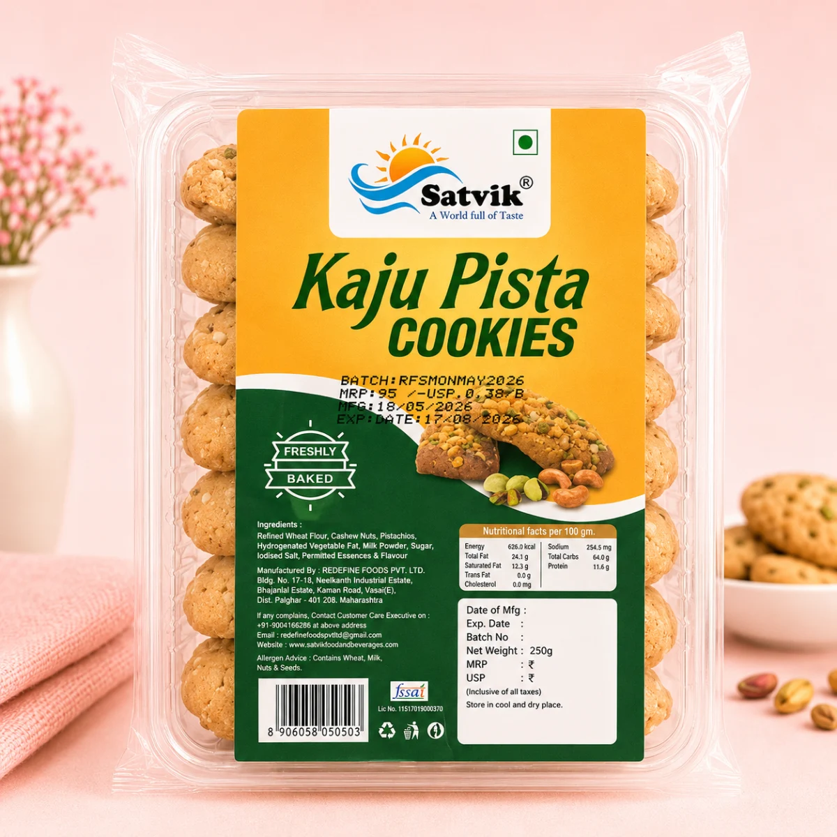 SATVIK KAJU PISTA COOKIES