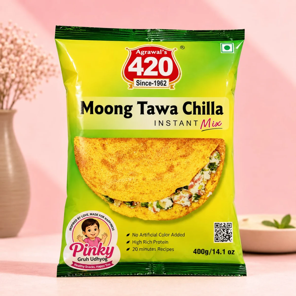 AGRAWAL MOONG TAWA CHILLA
