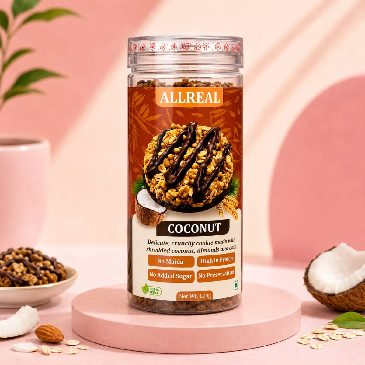 ALLREAL COCONUT COOKIE SUGAR FREE