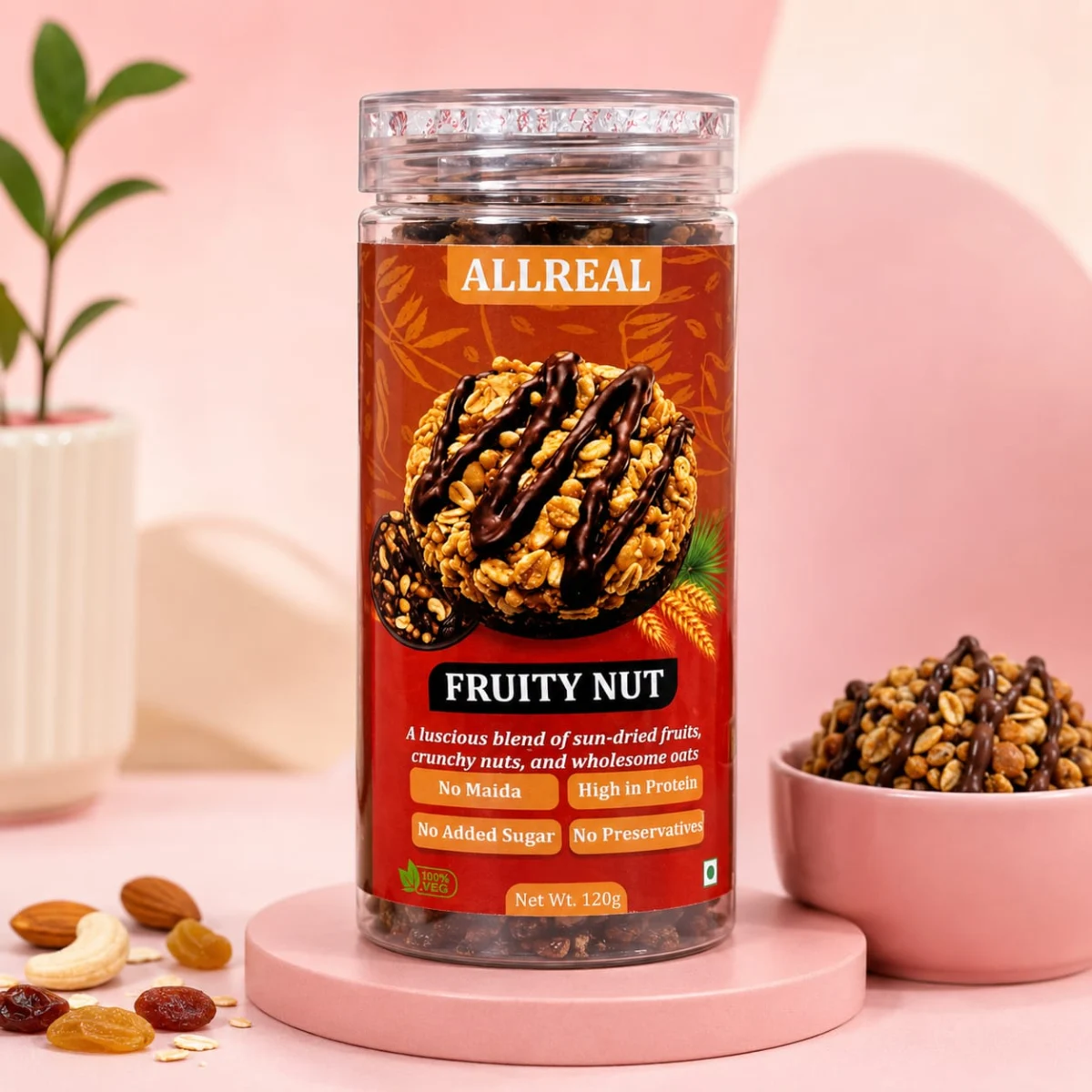 ALLREAL FRUIT NUT COOKIE SUGAR FREE